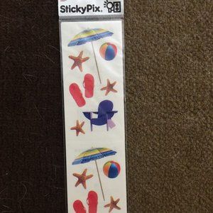 Sticky Pix Beach Theme Scrapbook Stickers